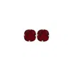 Vickisarge Women's The Large Red Stud In Platinum