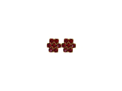 Vickisarge Women's The Red Hive Earrings In Gold - Clip