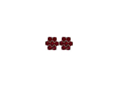Vickisarge Women's The Red Hive Earrings In Platinum - Pierced