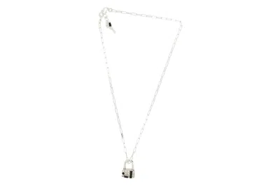 Vickisarge Women's The Tweed Lock Necklace In Silver