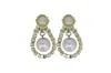 Vickisarge Women's White / Silver / Neutrals The Floating Pearl Earrings - Clip