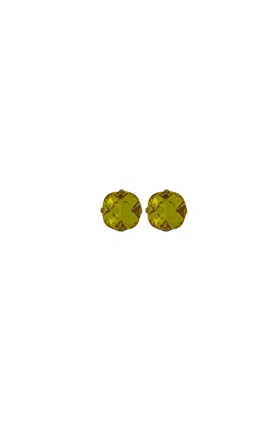 Vickisarge Women's Yellow / Orange The Little Yellow Stud In Gold