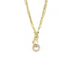 Vicky&nico Women's Boho Chic Gold Carabiner Sphere Layered Necklace In Gold
