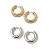 Vicky&nico Women's Gold / Silver Duo Huggies Set – Gold Vermeil & Rhodium Plated
