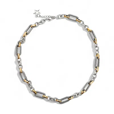 Vicky&nico Women's Gold / Silver Two Tone Metallic Alpheratz Necklace