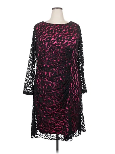 Pre-owned Vicky Tiel Cocktail Dress In Burgundy