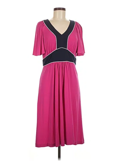 Pre-owned Vicky Tiel Cocktail Dress In Pink
