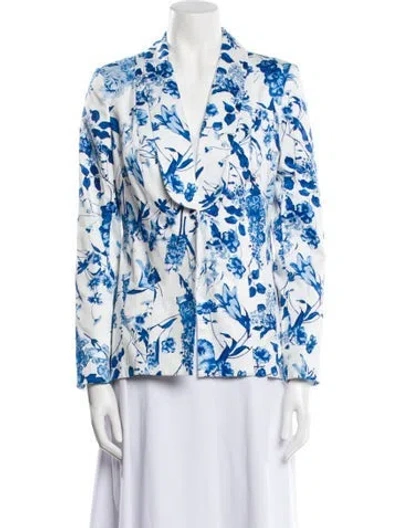 Pre-owned Vicky Tiel Floral Print Evening Jacket In Multi