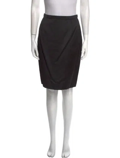 Pre-owned Vicky Tiel Knee-length Skirt In Black
