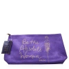 Vicky Tiel Purple Cosmetic Bag /  603531000954 In Purple