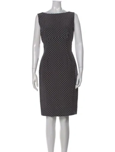 Pre-owned Vicky Tiel Silk Knee-length Dress In Multi