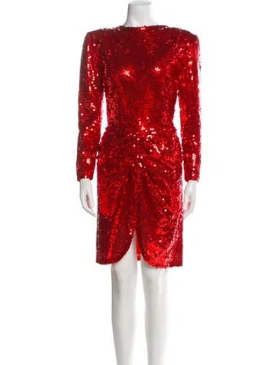 Pre-owned Vicky Tiel Vintage Knee-length Dress In Red