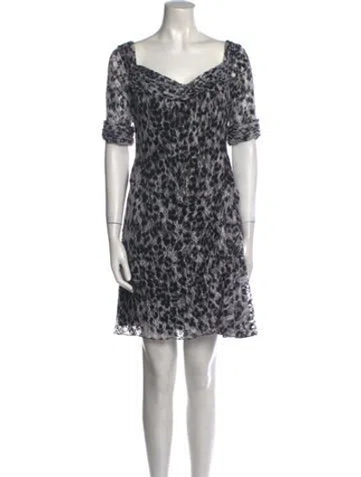 Pre-owned Vicky Tiel Vintage Mini Dress In Black