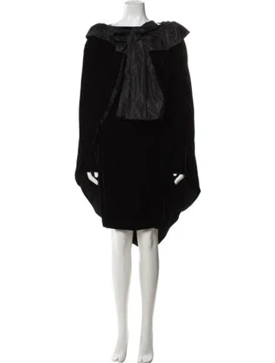 Pre-owned Vicky Tiel Vintage Mini Dress In Black