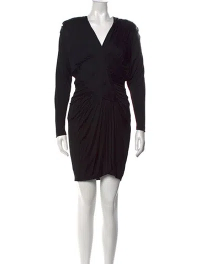 Pre-owned Vicky Tiel Vintage Mini Dress In Black
