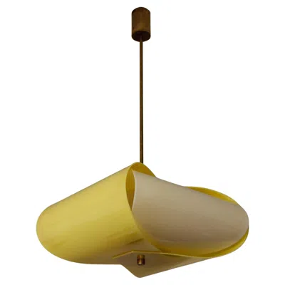 Pre-owned Vico Magistretti Angelo Lelii Ceiling Lamp For Arredoluce, 1958 In Brown