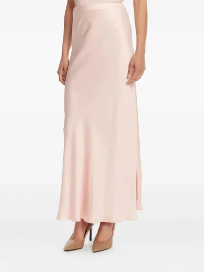 Vicolo Bias-cut Slip Maxi Skirt In Pink