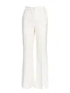 Vicolo Button Fly Trousers In White