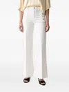 Vicolo Button-embellished Jeans In White