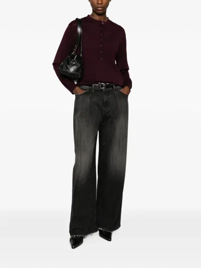 Vicolo Button-placket Sweater In Multi