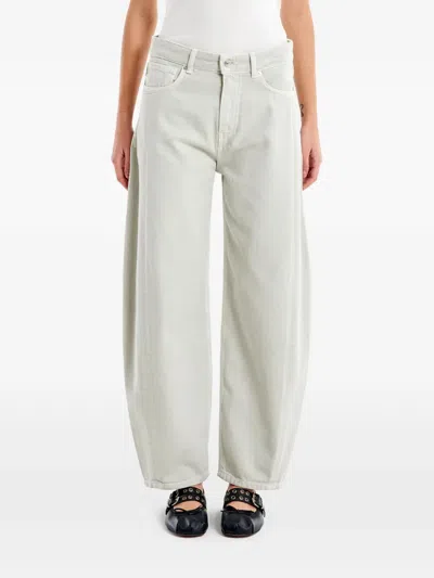 Vicolo Chiara Curved-leg Jeans In Green