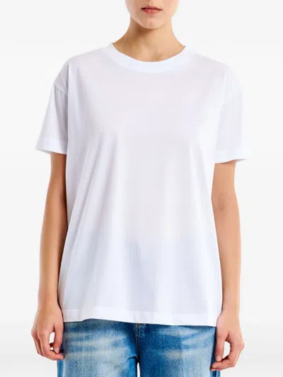 Vicolo Crew-neck Short-sleeve T-shirt In White