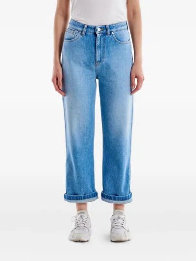 Vicolo Cuffed Denim Jeans In Blue