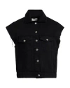 Vicolo Denim Couture Woman Denim Outerwear Black Size M Cotton In Black