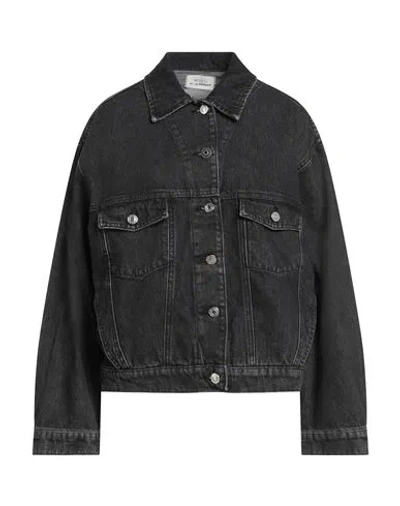 Vicolo Denim Couture Woman Denim Outerwear Black Size Onesize Cotton, Polyester, Polyurethane