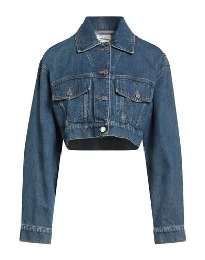 Vicolo Denim Couture Woman Denim Outerwear Blue Size M Cotton