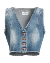 Vicolo Denim Couture Woman Denim Outerwear Blue Size Onesize Cotton