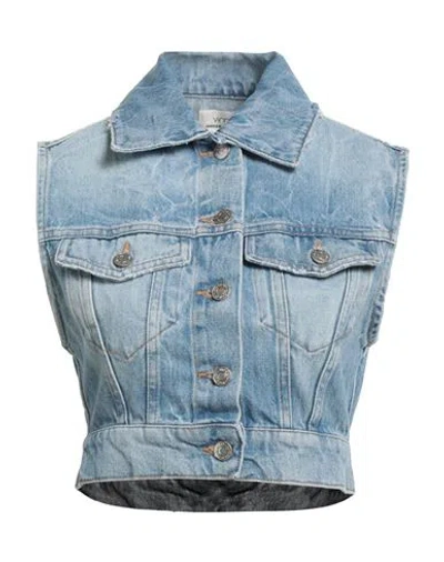 Vicolo Denim Couture Woman Denim Outerwear Blue Size Onesize Cotton