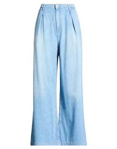 Vicolo Denim Couture Woman Jeans Blue Size L Cotton