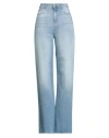 Vicolo Denim Couture Woman Jeans Blue Size L Cotton, Elastane