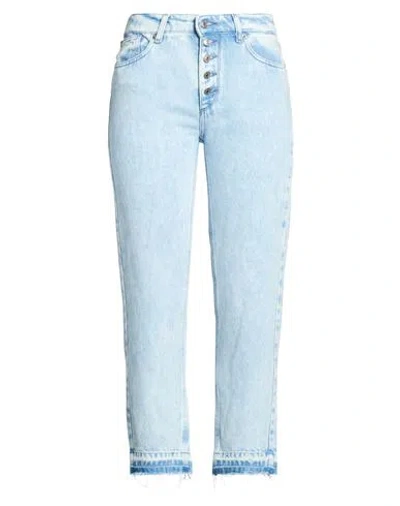 Vicolo Denim Couture Woman Jeans Blue Size L Lyocell