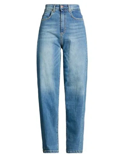 Vicolo Denim Couture Woman Jeans Blue Size S Cotton, Elastane