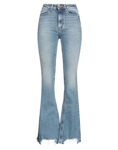 Vicolo Denim Couture Woman Jeans Blue Size Xs Cotton, Lyocell, Organic Cotton, Lycra