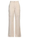 Vicolo Denim Couture Woman Jeans Cream Size L Cotton In White