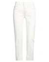 Vicolo Denim Couture Woman Jeans White Size L Cotton, Elastomultiester, Elastane In White
