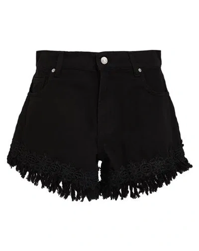 Vicolo Denim Couture Woman Shorts & Bermuda Shorts Black Size S Cotton