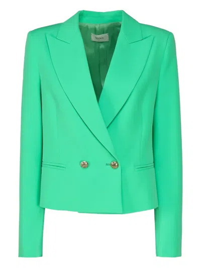 Vicolo Double-breasted Cropped Blazer