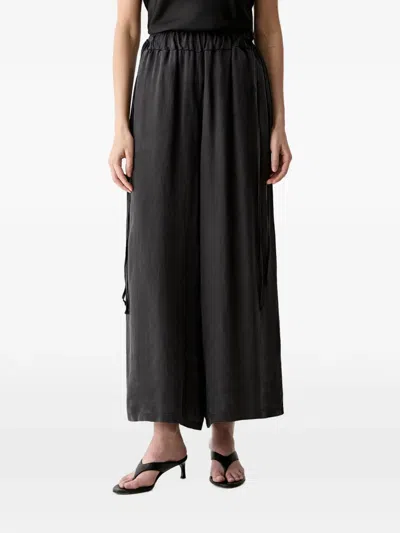 Vicolo Elasticated Drawstring-waist Trousers In Black