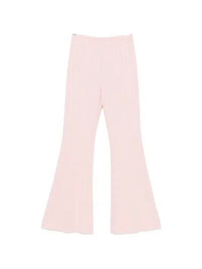 Vicolo Elasticated-waist Flared Trousers In Pink