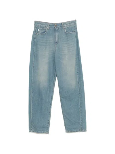 Vicolo Faded-effect Straight-leg Jeans In Blue