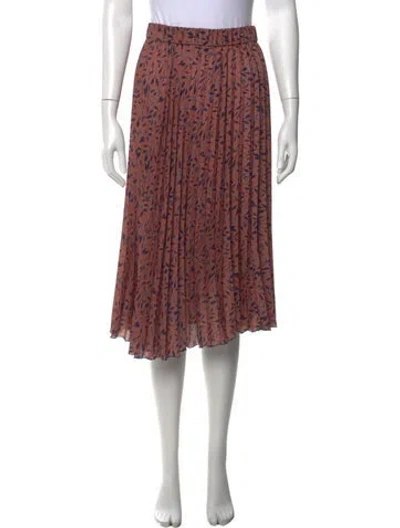 Pre-owned Vicolo Floral Print Midi Length Skirt In Multicolor