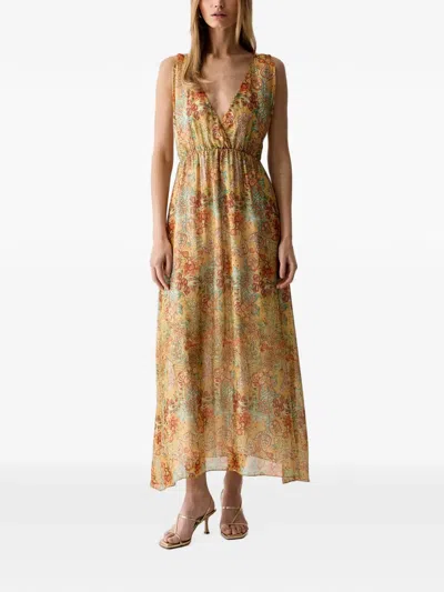 Vicolo Kleid Mit Muster In Orange