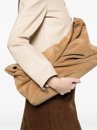 Vicolo Foldover Clutch Bag In Neutral