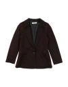 Vicolo Girl Toddler Girl Blazer Red Size 6 Viscose, Polyester, Polyamide, Elastane In Red