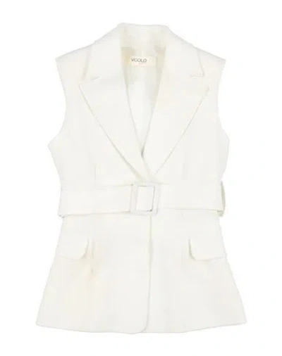 Vicolo Babies'  Girl Toddler Girl Blazer White Size 4 Pes, Elastane