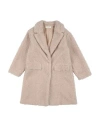 Vicolo Girl Toddler Girl Coat Beige Size 6 Polyester In Gold